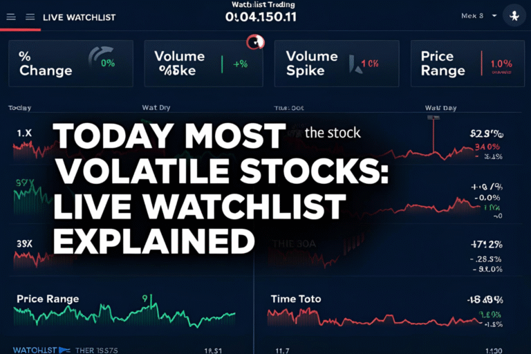 most volatile stocks today